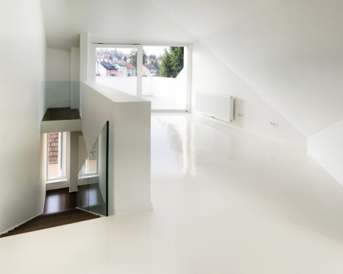 Pure White Epoxy Floor
